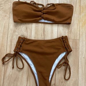 Orange/brown swimsuit